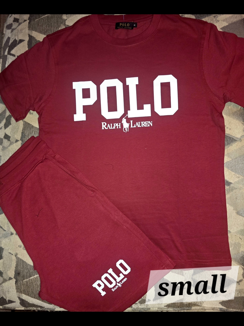 Polo Ralph Lauren Red Logo Tee & Shorts Set